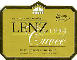 The Lenz Winery 1994 Cuvee R.D. (North Fork of Long Island)